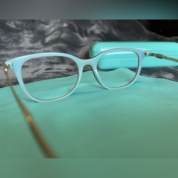 Tiffany & Co Eyeglasses Frames - Brown with Blue Inside - Picture 6 of 11